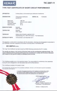 oil kema certificate 